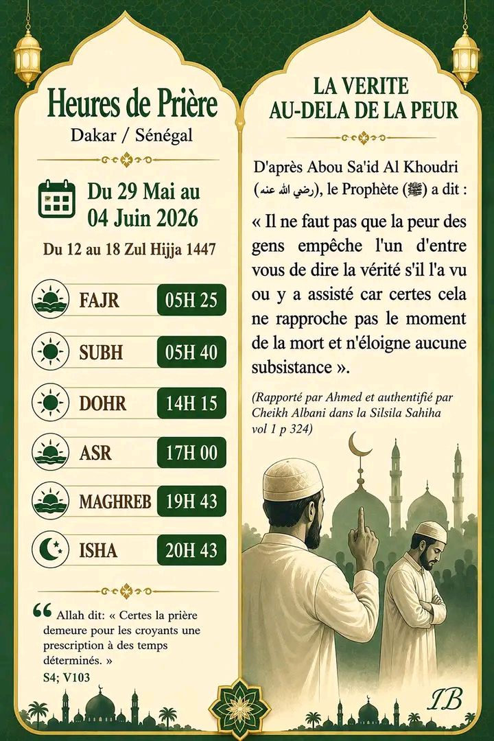 Heures de prières